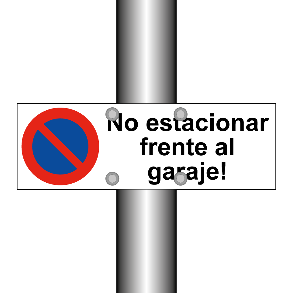 No estacionar frente al garaje!