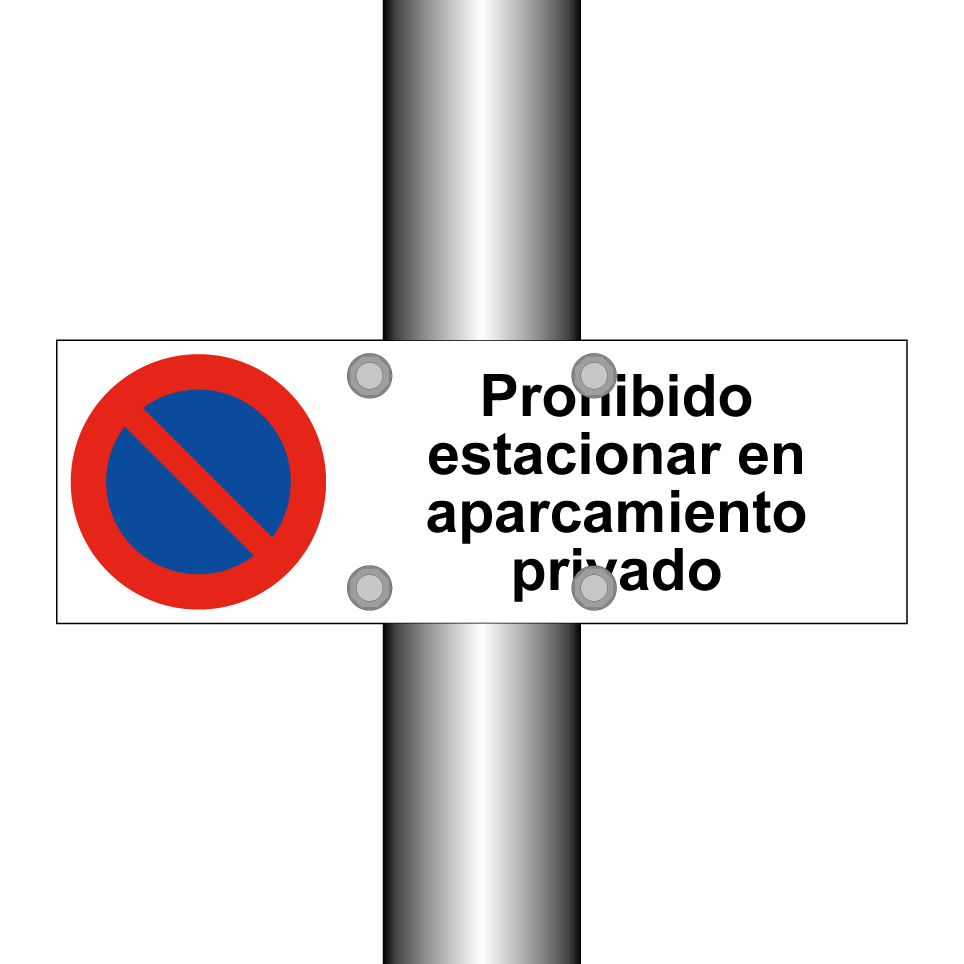 Prohibido estacionar en aparcamiento privado