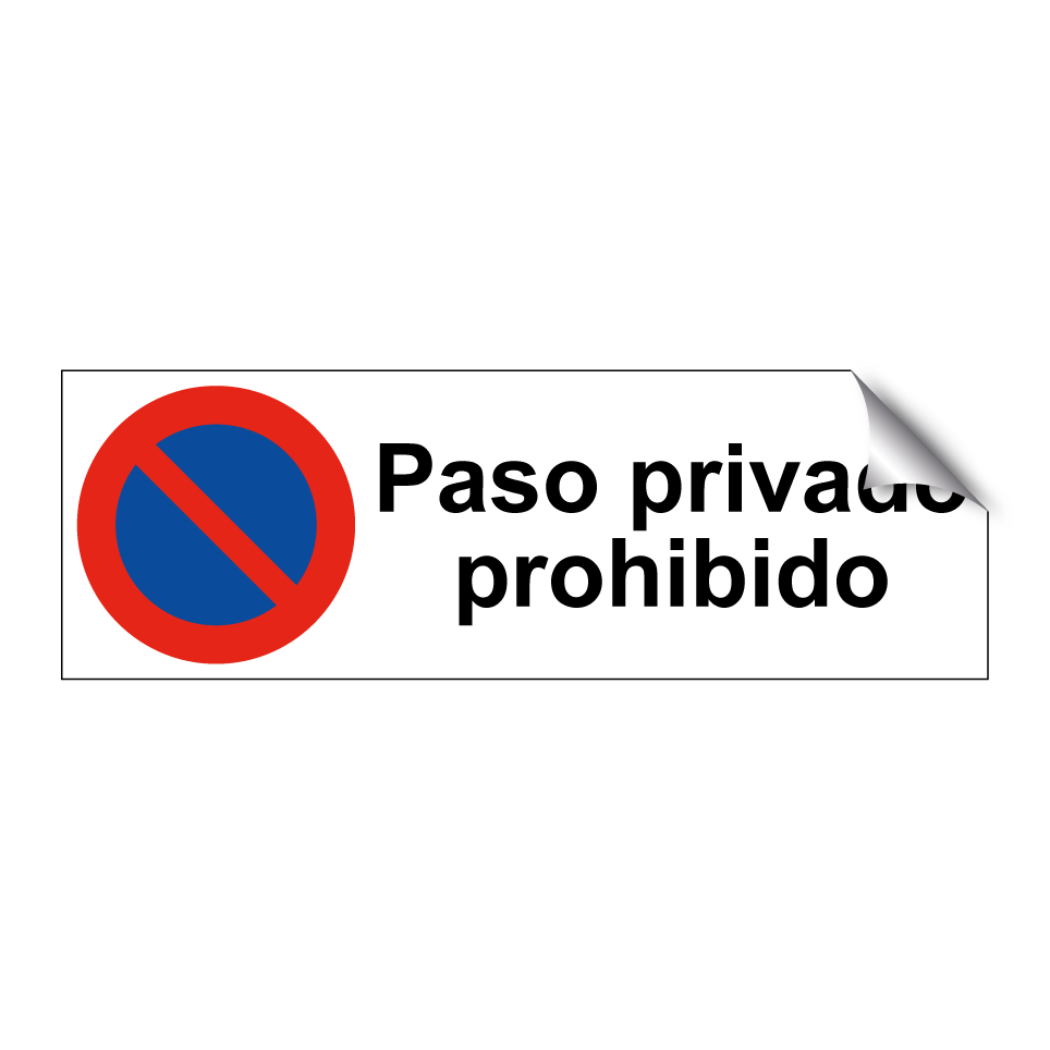 Paso privado prohibido