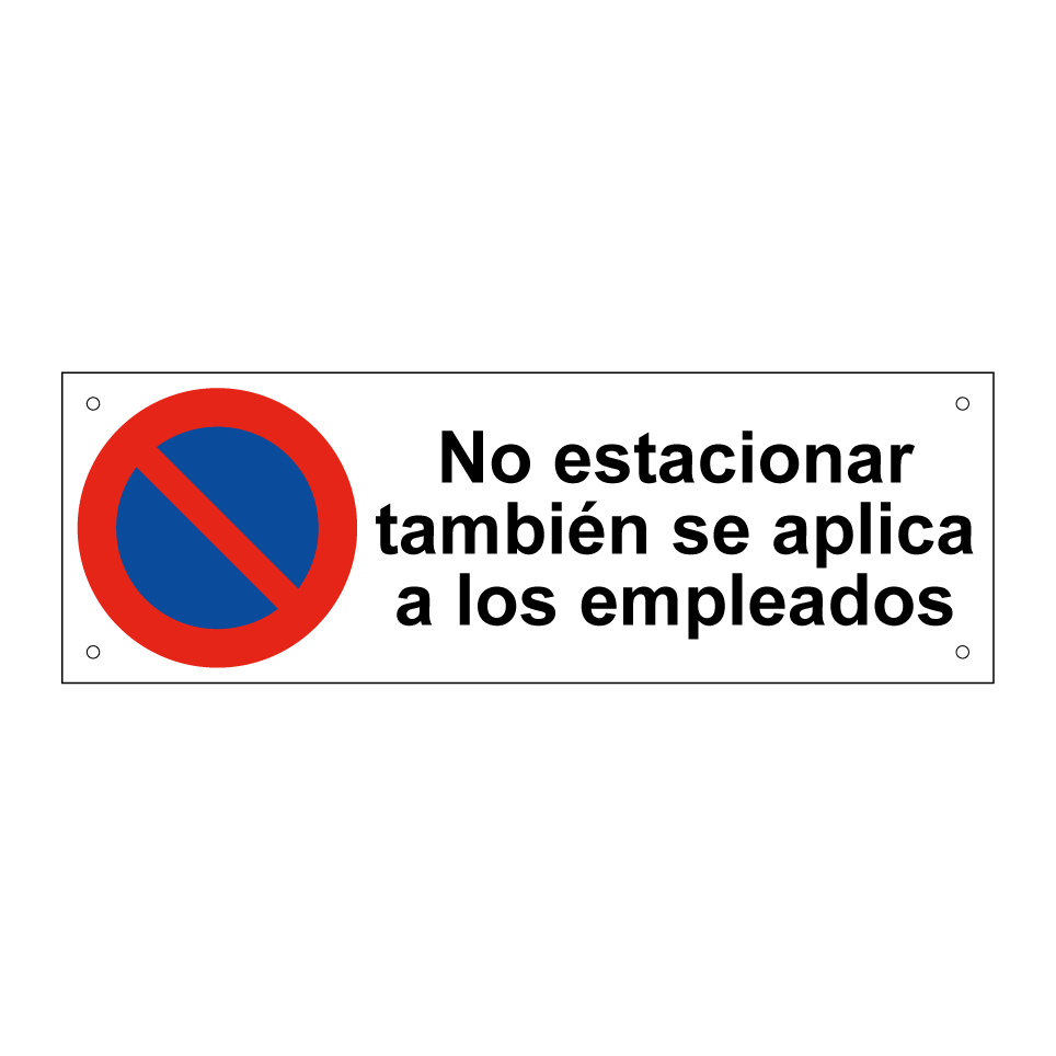 No estacionar también se aplica a los empleados