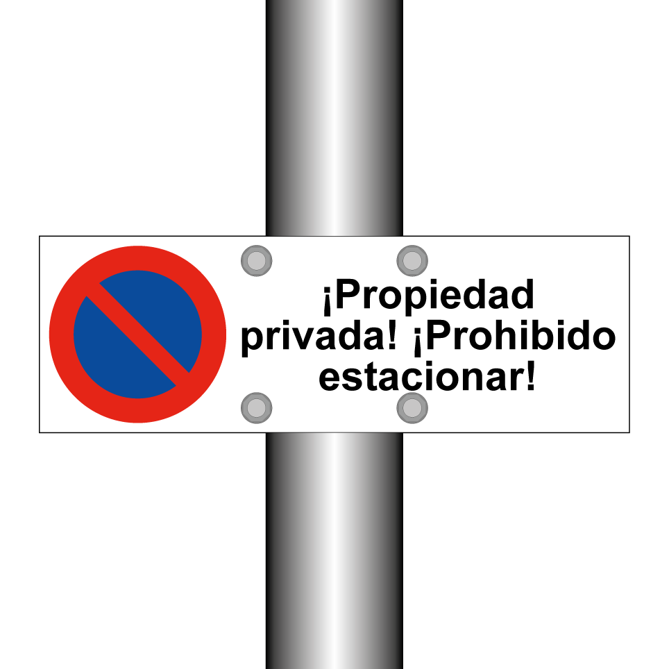 ¡Propiedad privada! ¡Prohibido estacionar!