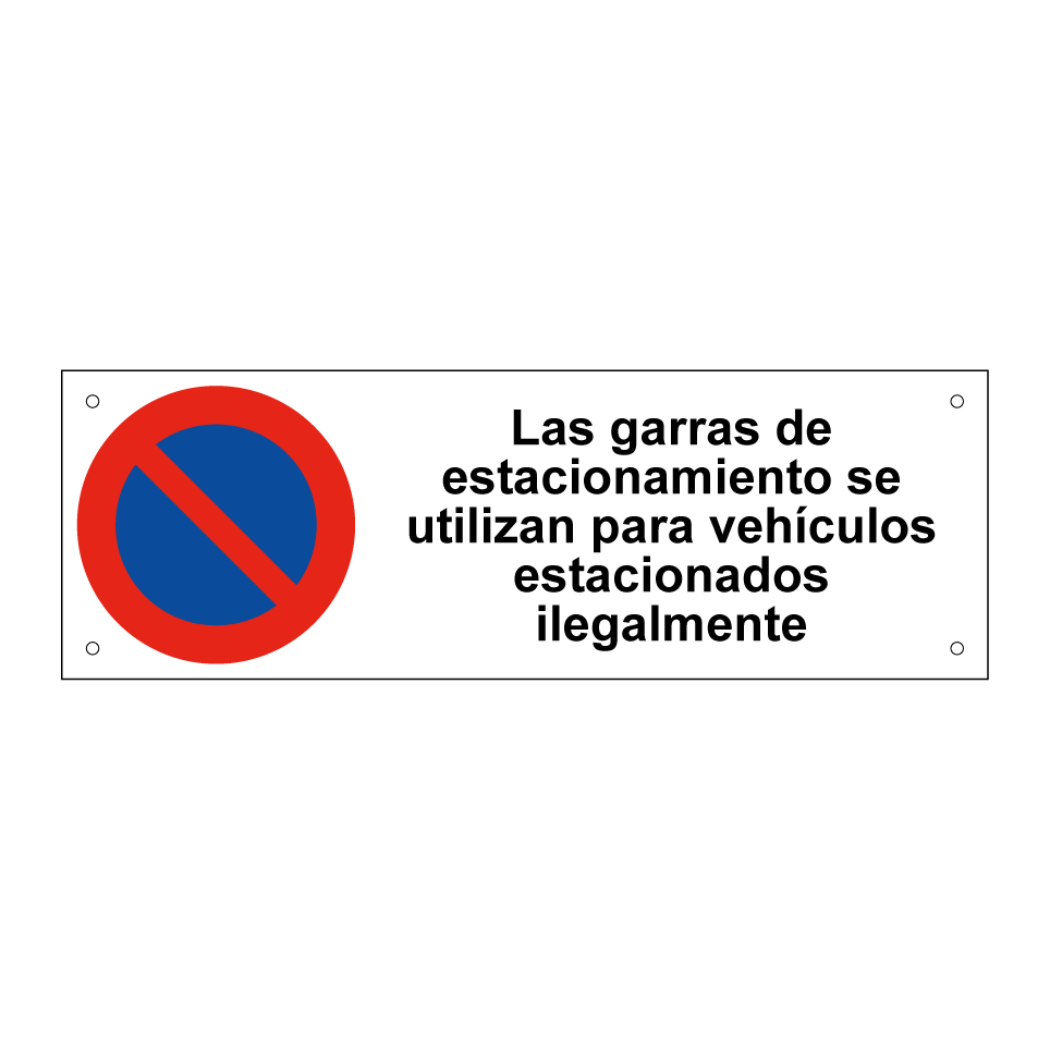 Las garras de estacionamiento se utilizan para vehículos estacionados ilegalmente
