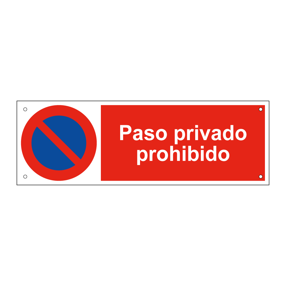 Paso privado prohibido