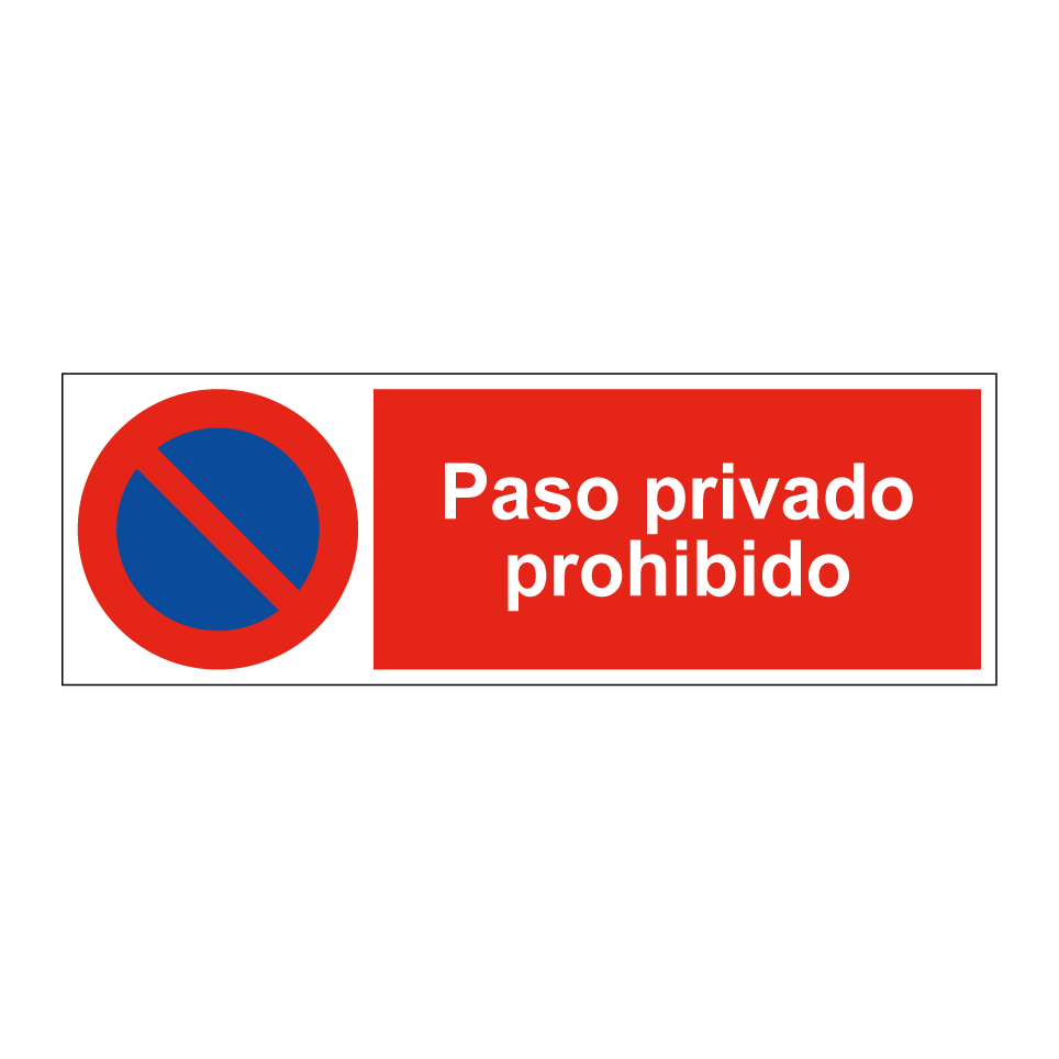 Paso privado prohibido