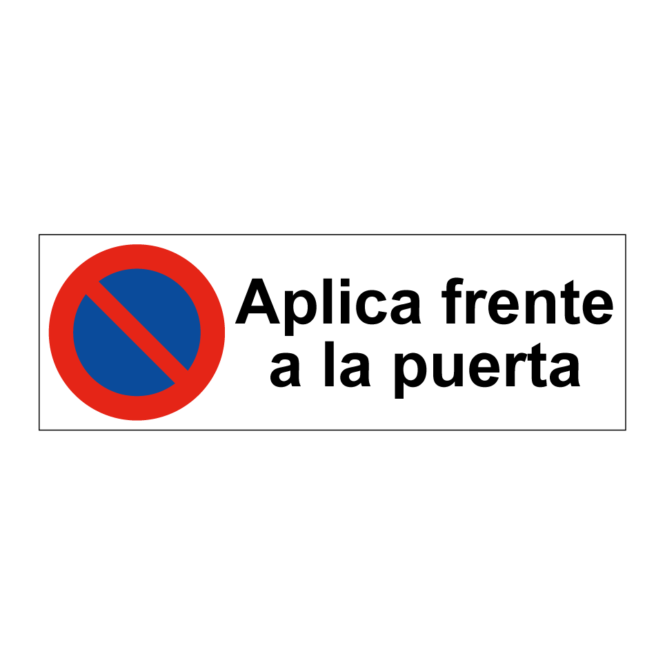 Aplica frente a la puerta