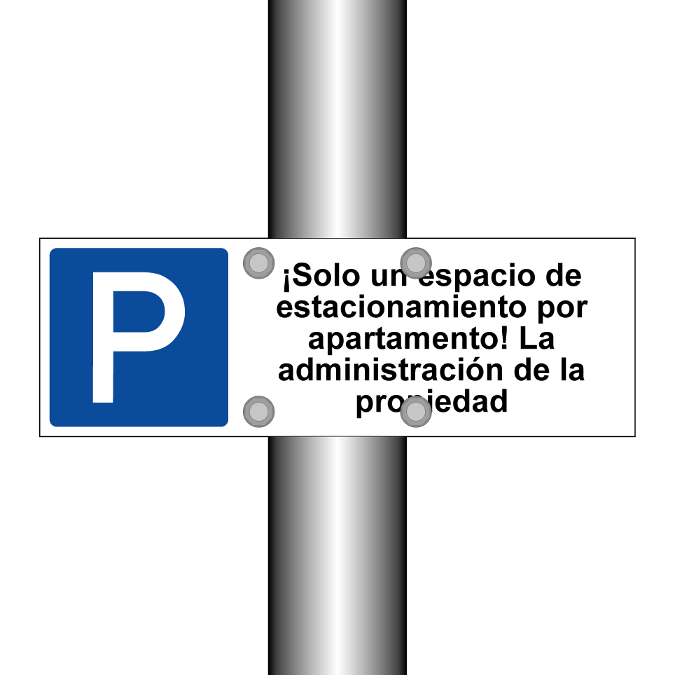 ¡Solo un espacio de estacionamiento por apartamento! La administración de la propiedad