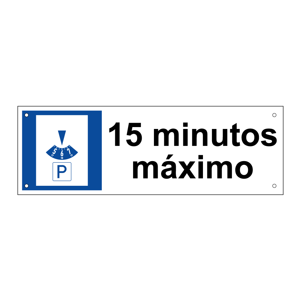 15 minutos máximo