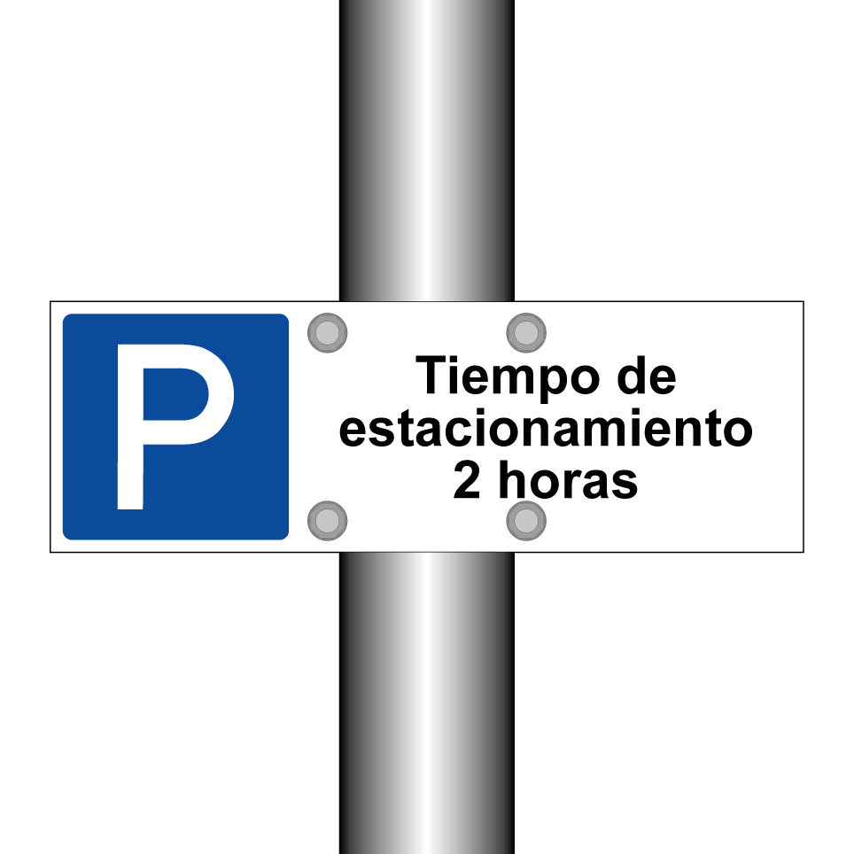 Tiempo de estacionamiento 2 horas