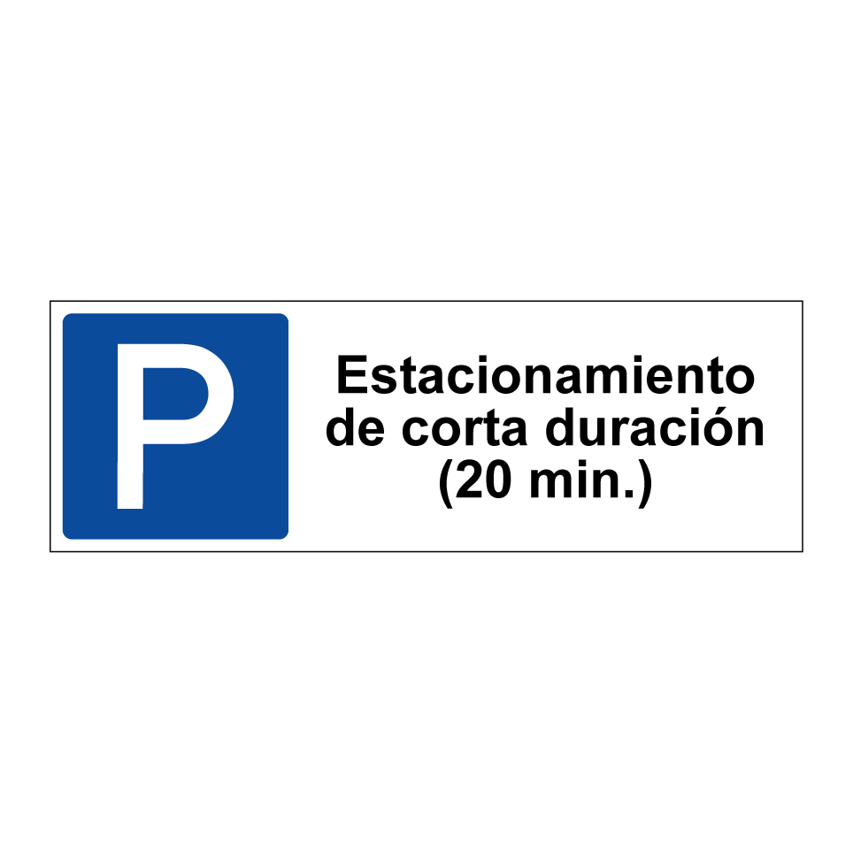 Estacionamiento de corta duración (20 min.)