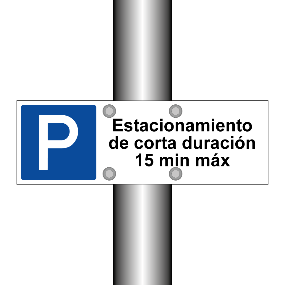 Estacionamiento de corta duración 15 min máx