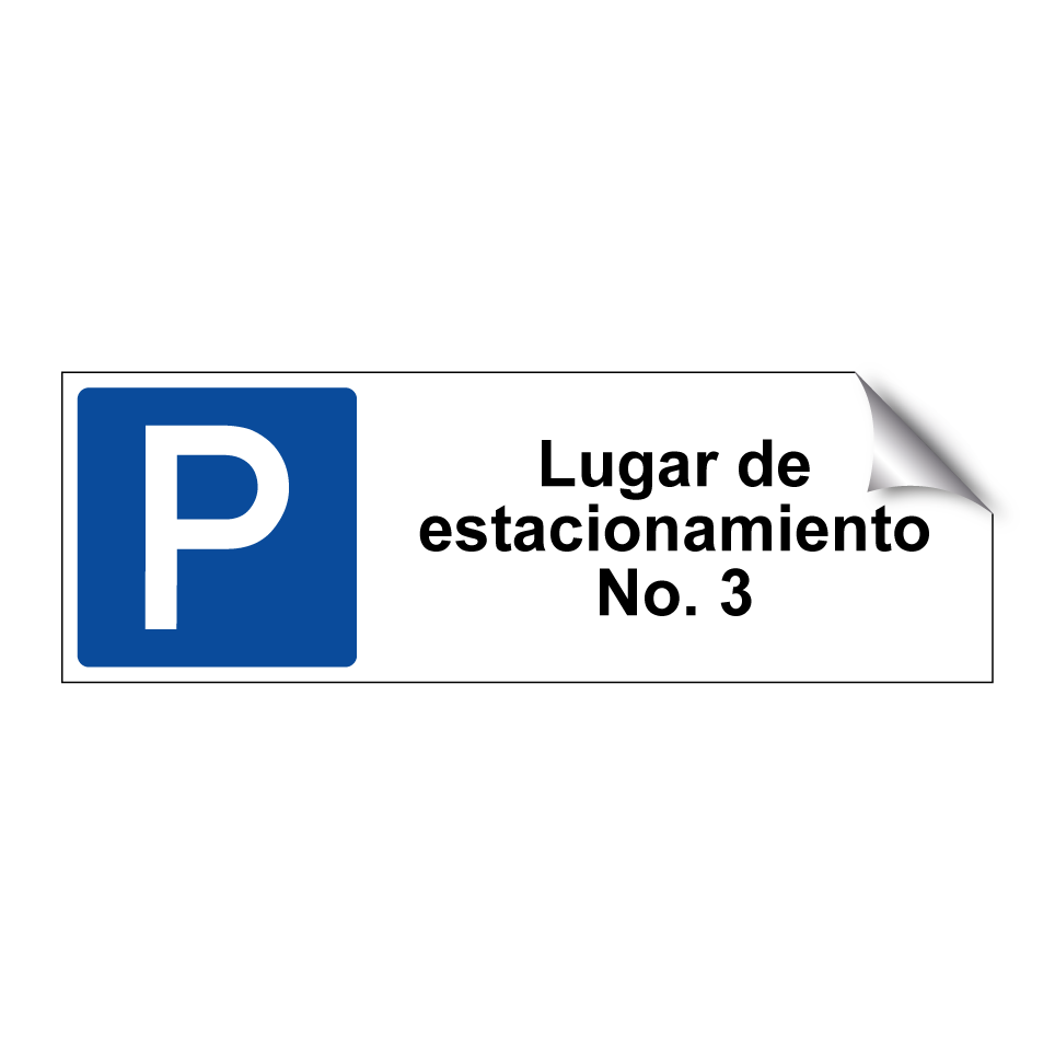 Lugar de estacionamiento No. 3