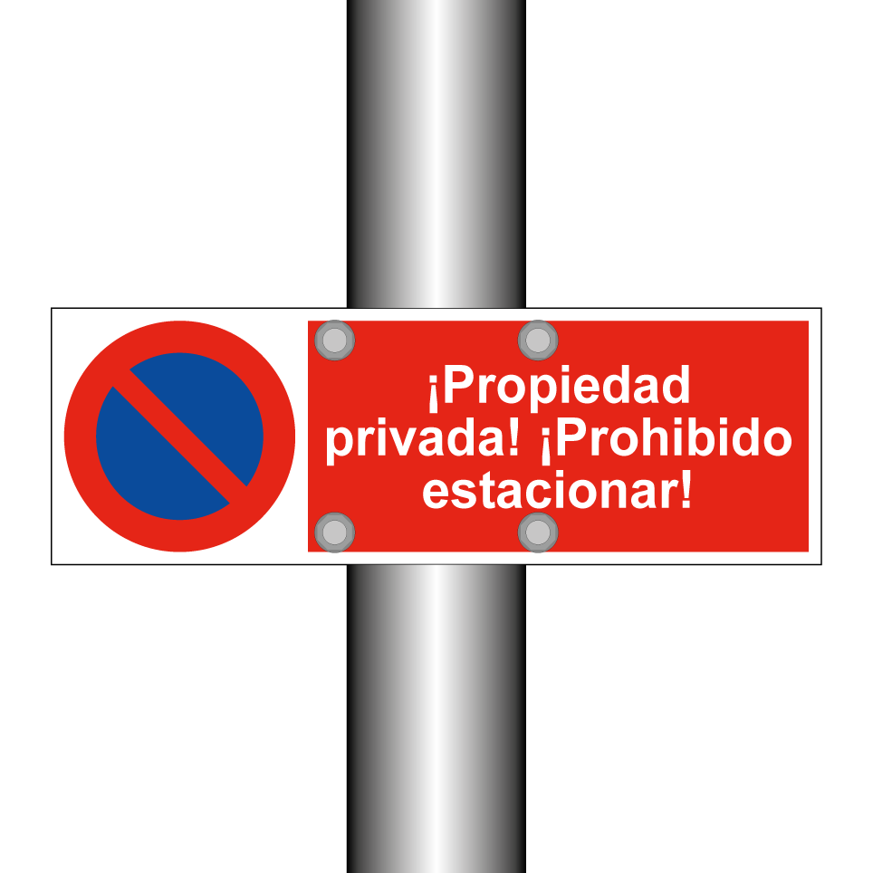 ¡Propiedad privada! ¡Prohibido estacionar!