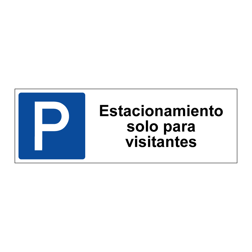 Estacionamiento solo para visitantes