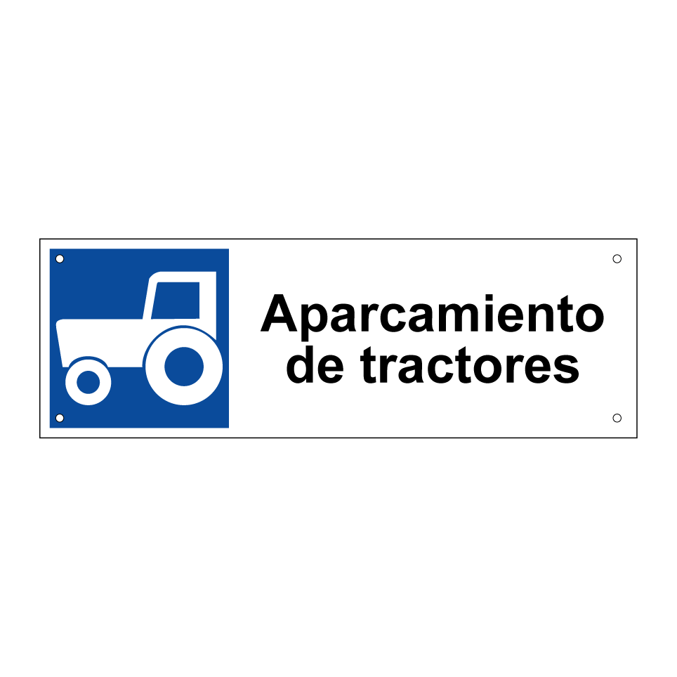 Aparcamiento de tractores