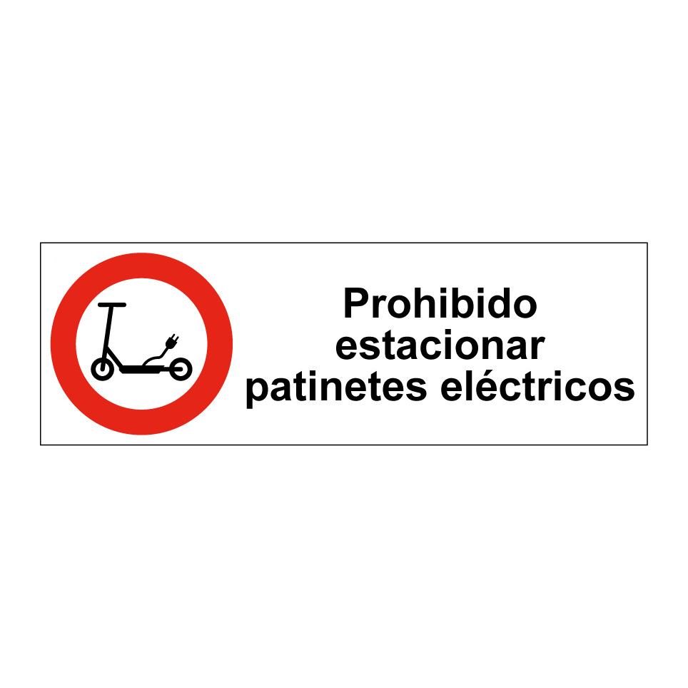 Prohibido estacionar patinetes eléctricos