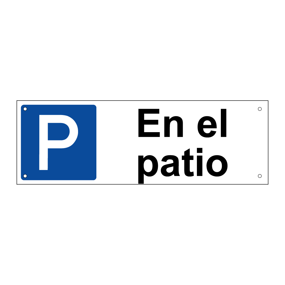 En el patio