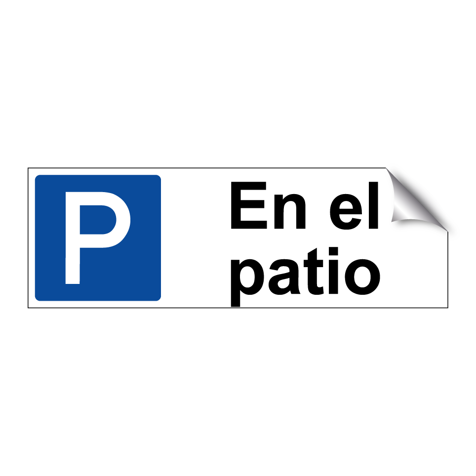 En el patio