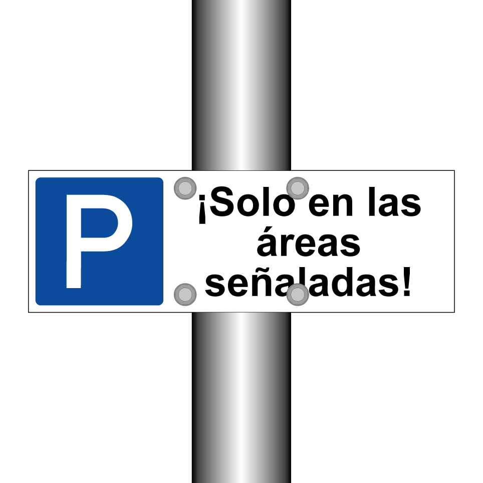 ¡Solo en las áreas señaladas!