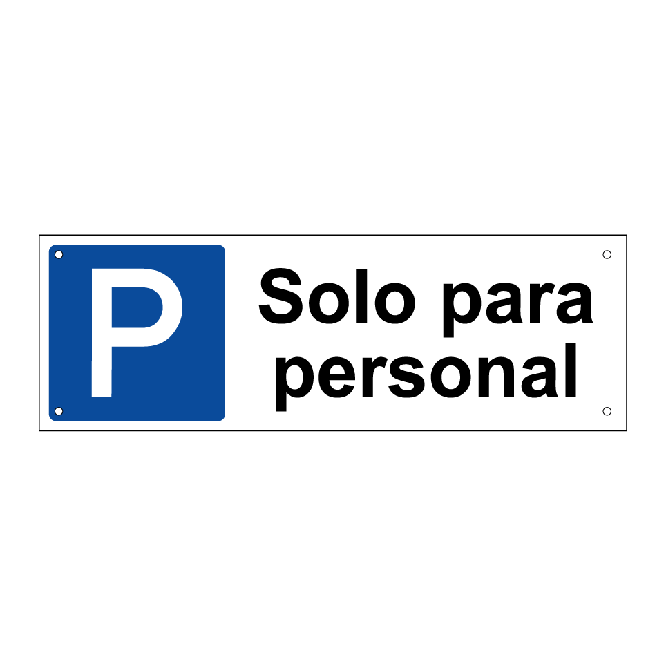 Solo para personal