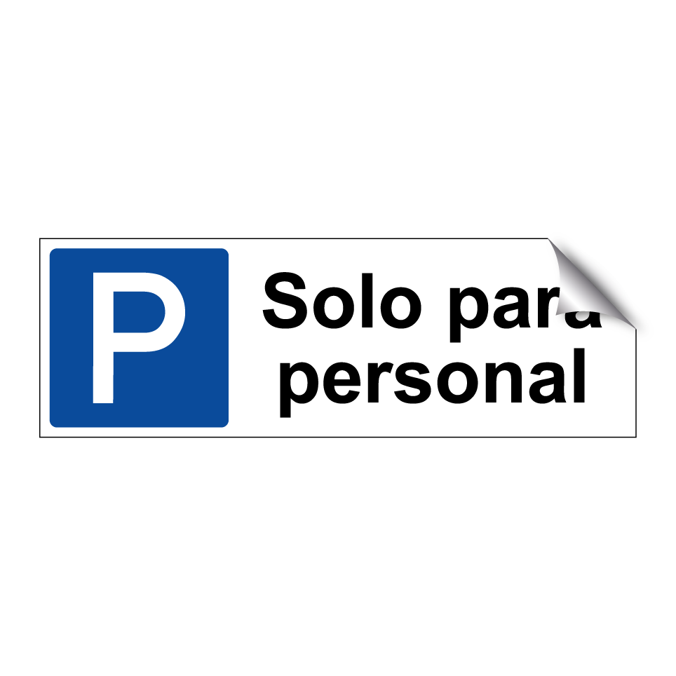 Solo para personal