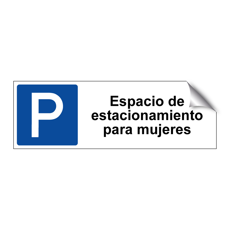 Espacio de estacionamiento para mujeres