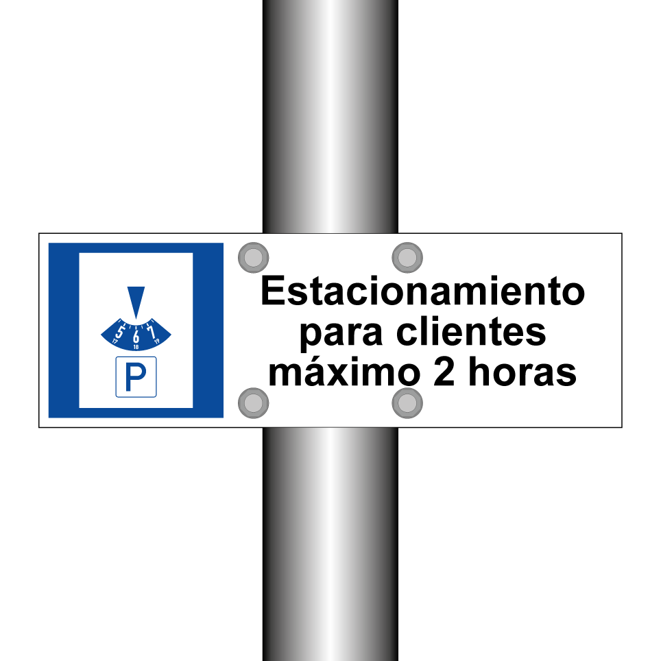 Estacionamiento para clientes máximo 2 horas