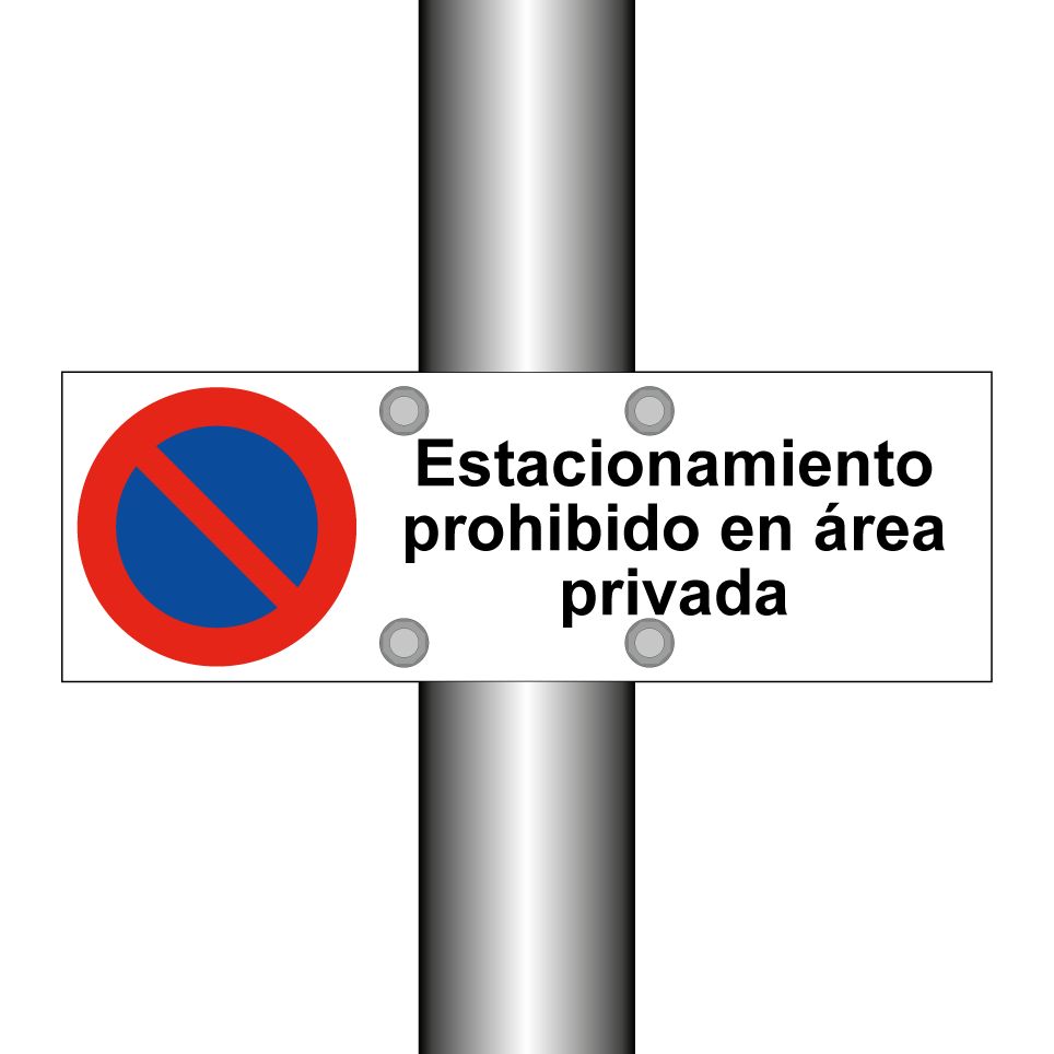 Estacionamiento prohibido en área privada