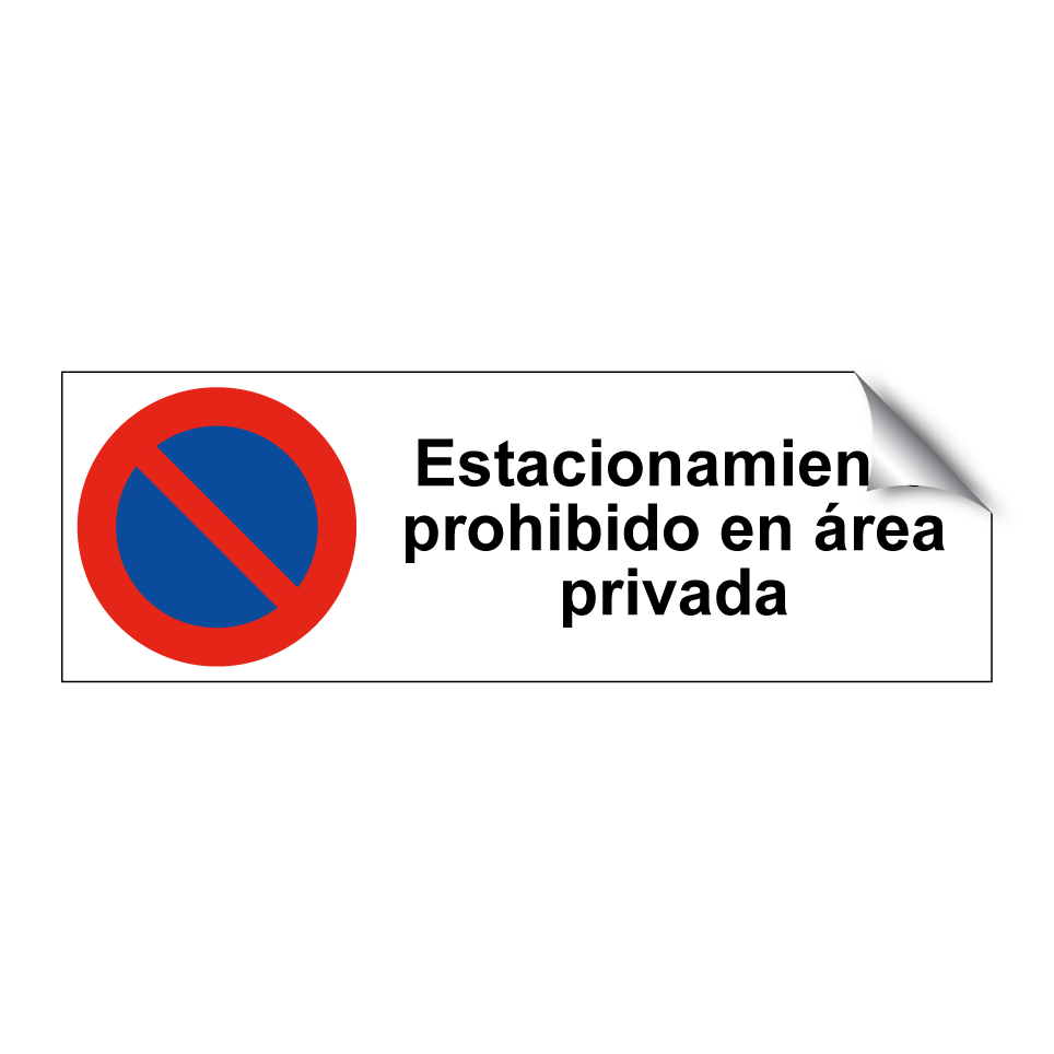 Estacionamiento prohibido en área privada