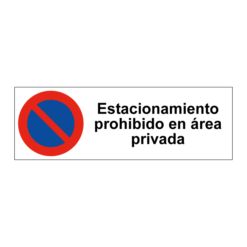 Estacionamiento prohibido en área privada
