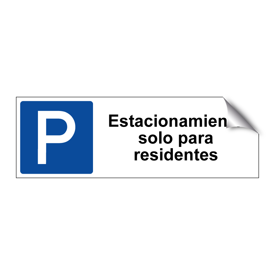 Estacionamiento solo para residentes