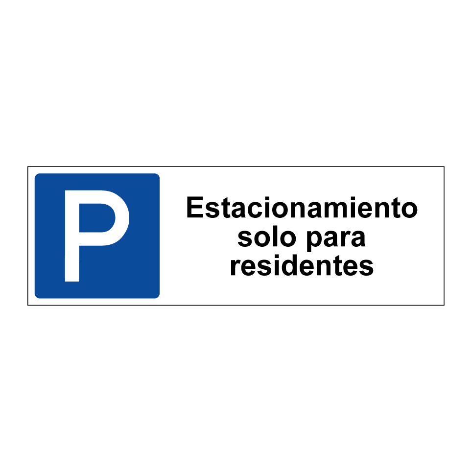 Estacionamiento solo para residentes