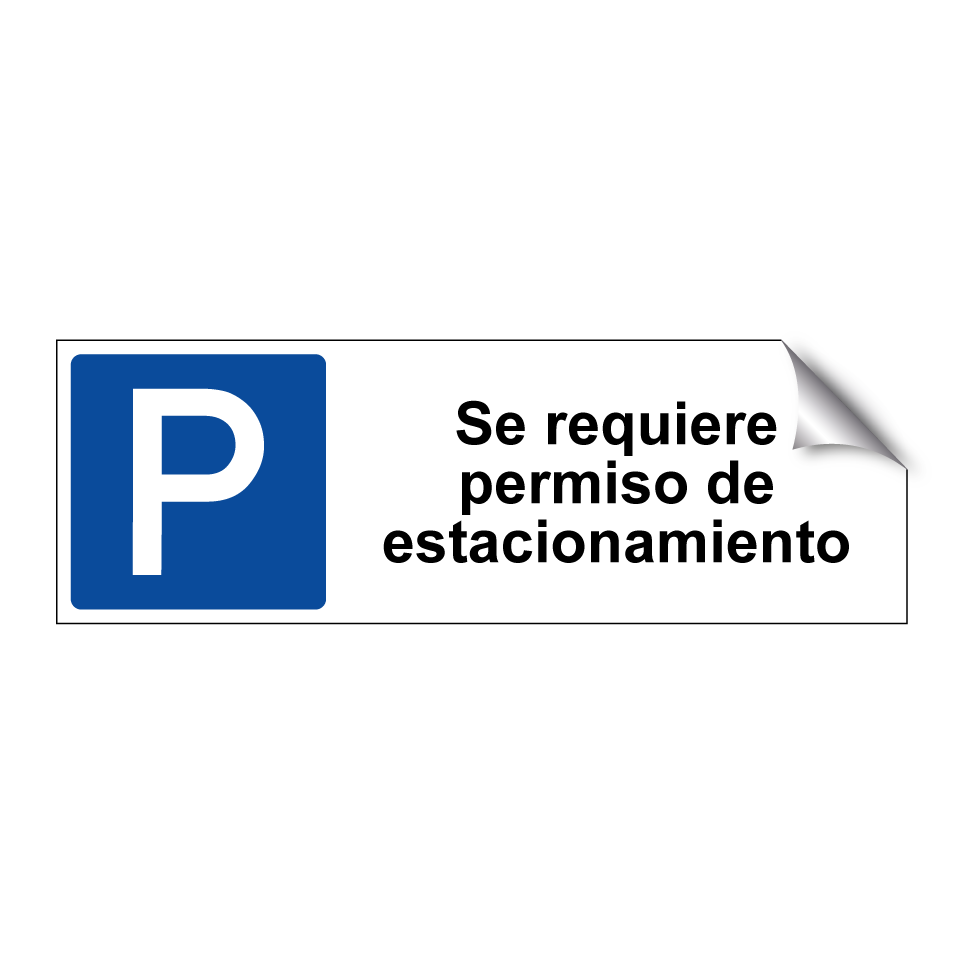 Se requiere permiso de estacionamiento