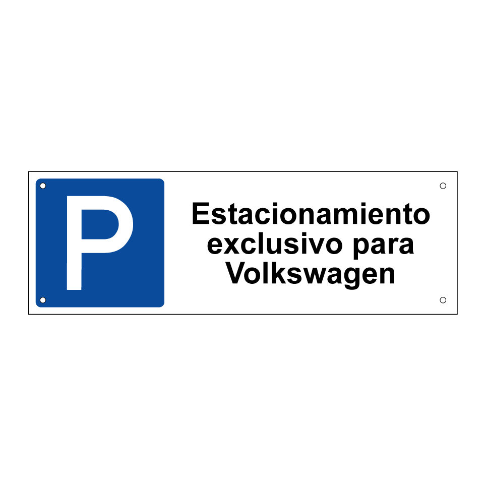 Estacionamiento exclusivo para Volkswagen