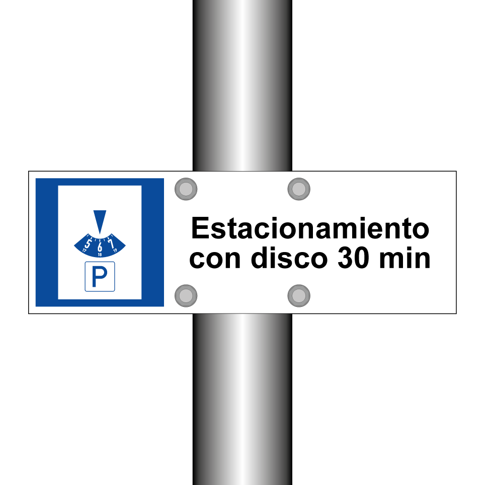 Estacionamiento con disco 30 min