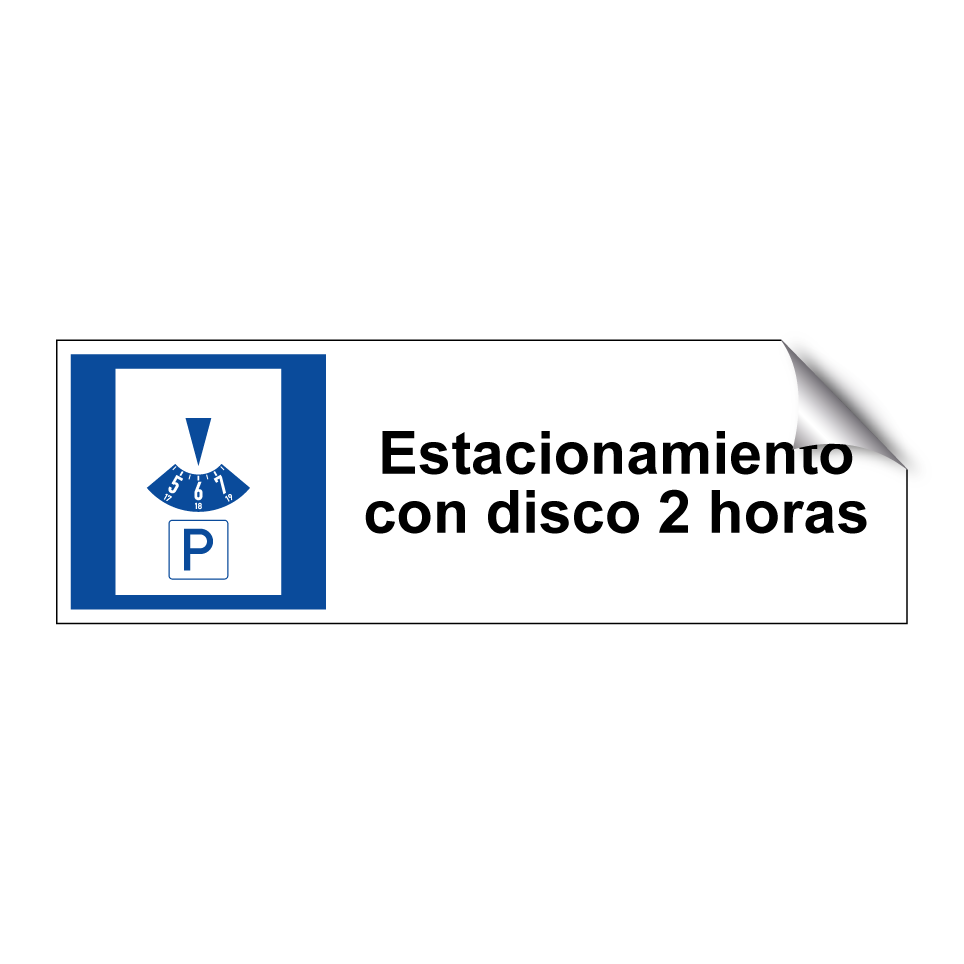 Estacionamiento con disco 2 horas