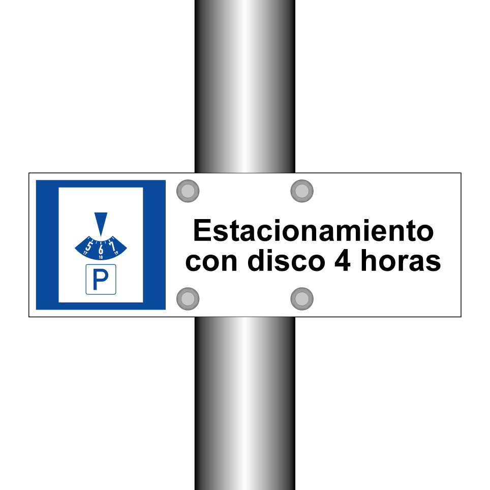 Estacionamiento con disco 4 horas