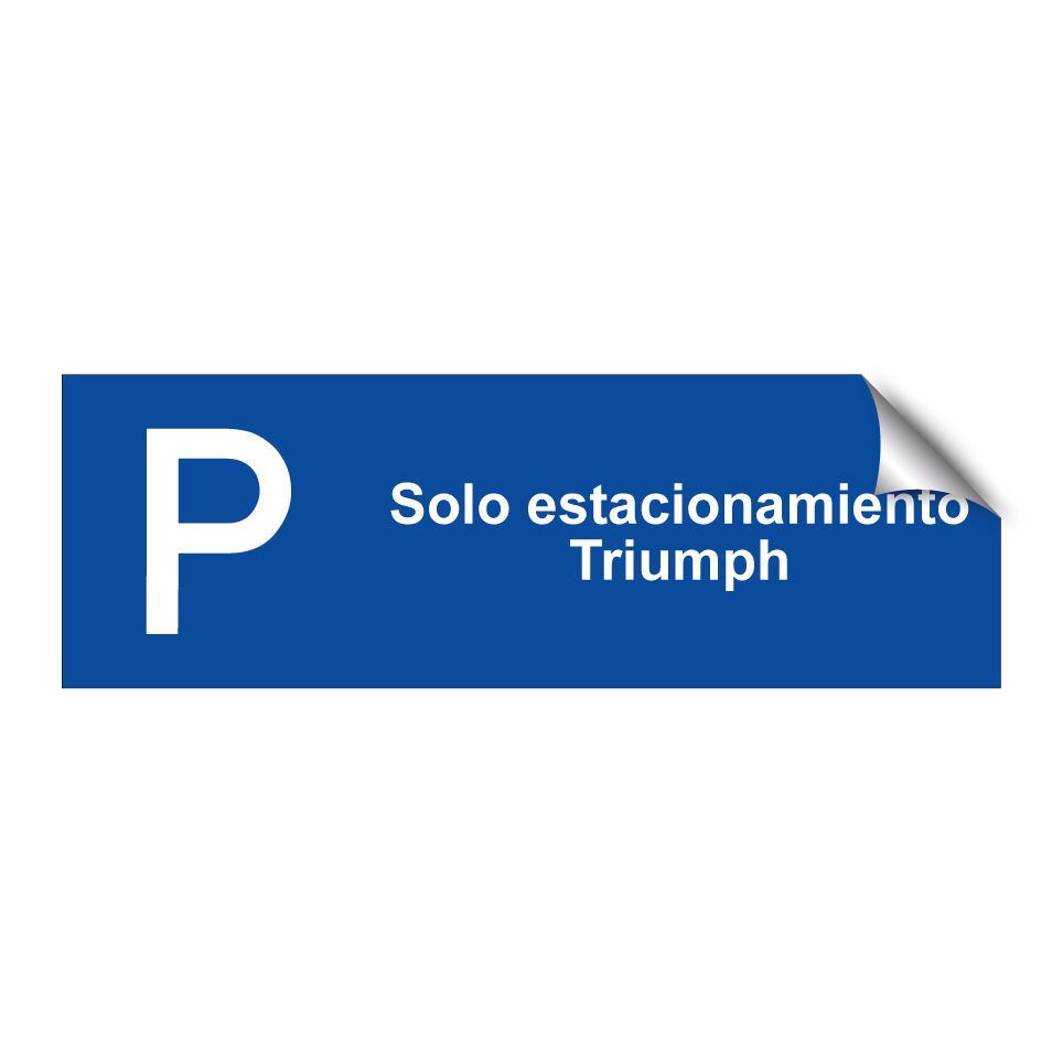 Solo estacionamiento Triumph