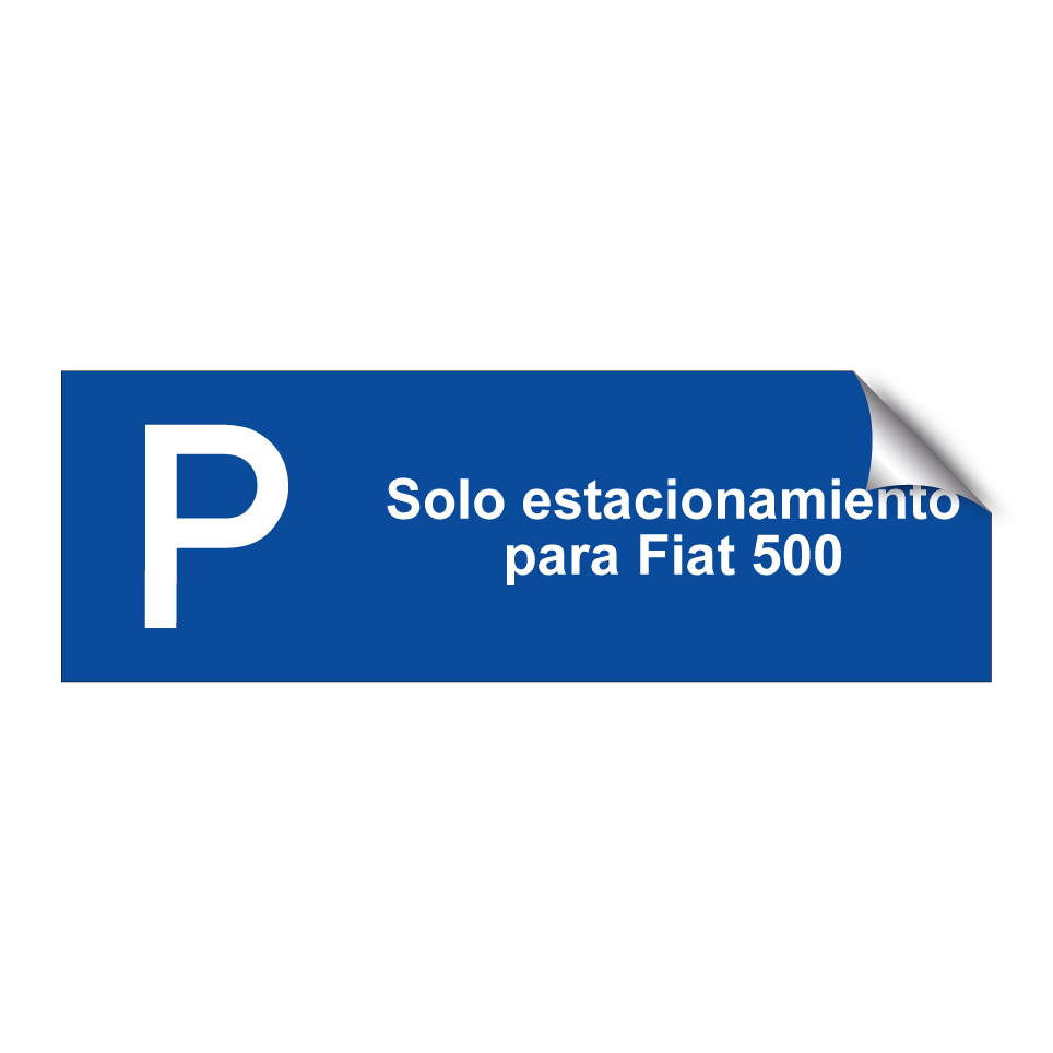 Solo estacionamiento para Fiat 500