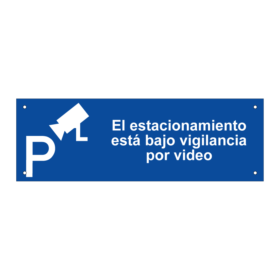 El estacionamiento está bajo vigilancia por video