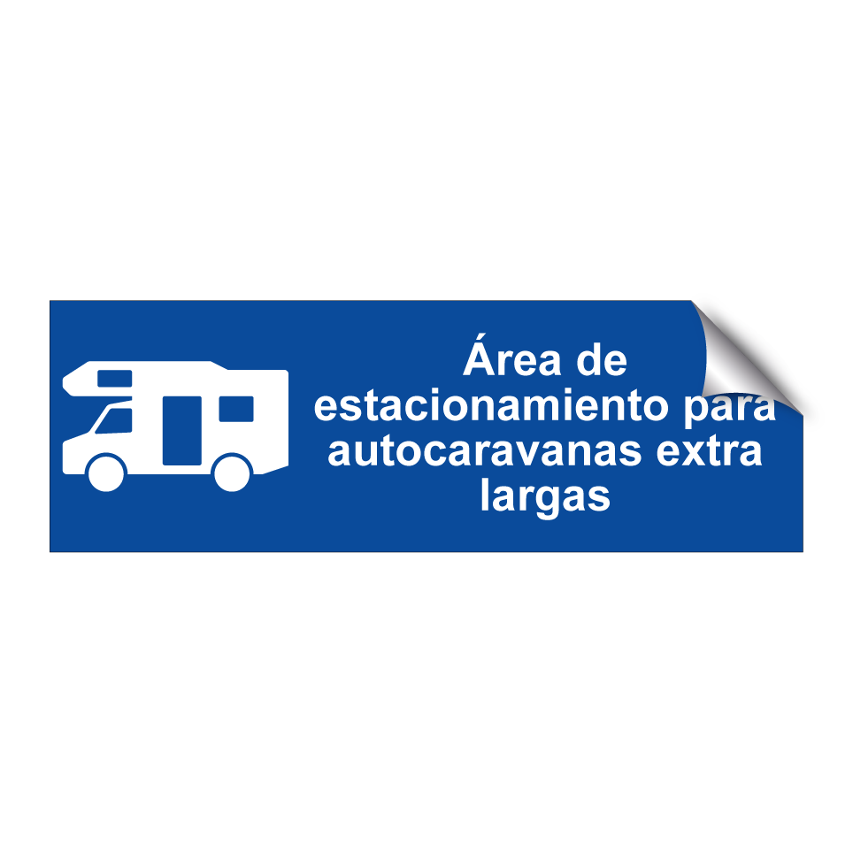 Área de estacionamiento para autocaravanas extra largas