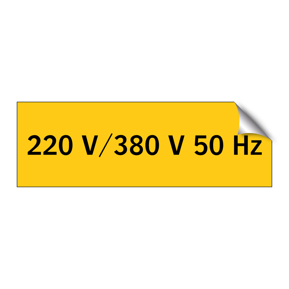 220 V/380 V 50 Hz