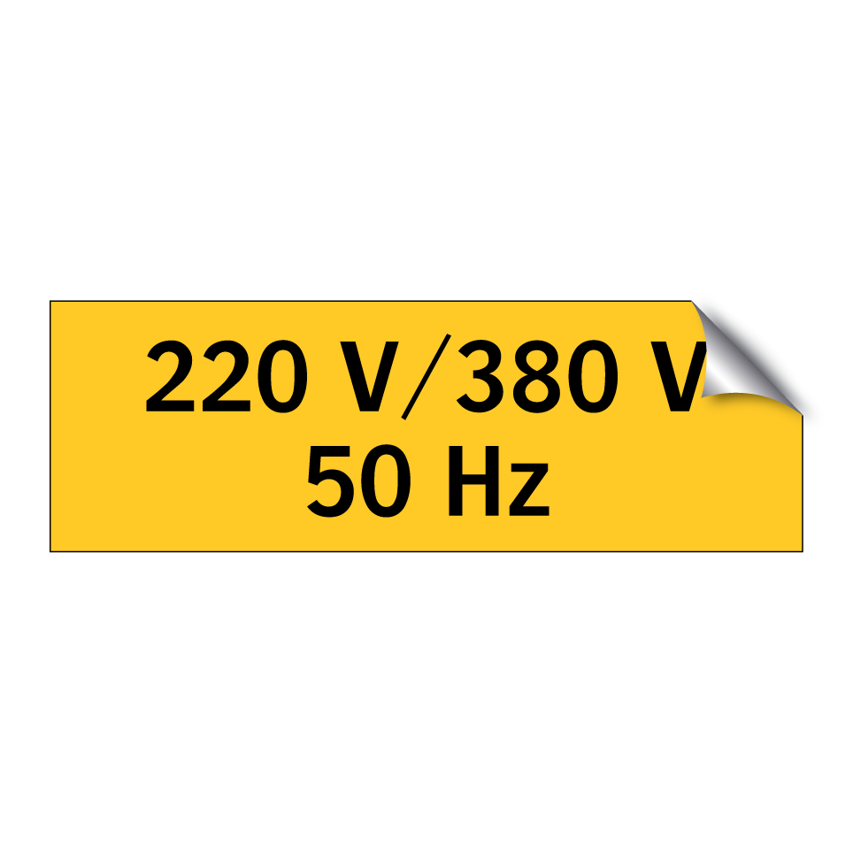 220 V/380 V 50 Hz
