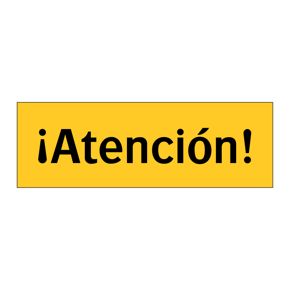 ¡Atención!