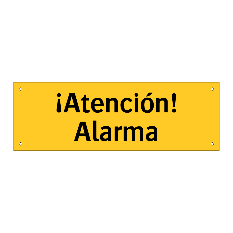 ¡Atención! Alarma