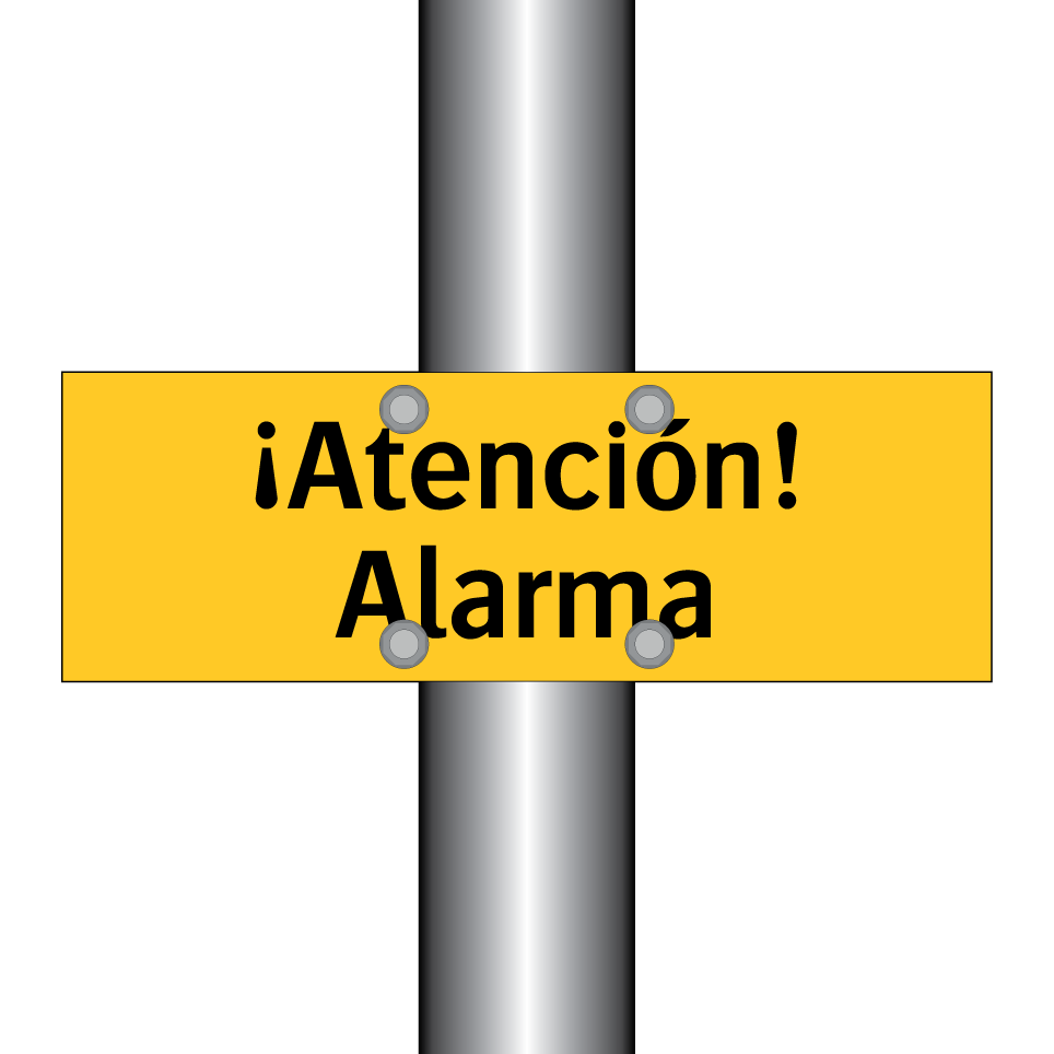 ¡Atención! Alarma