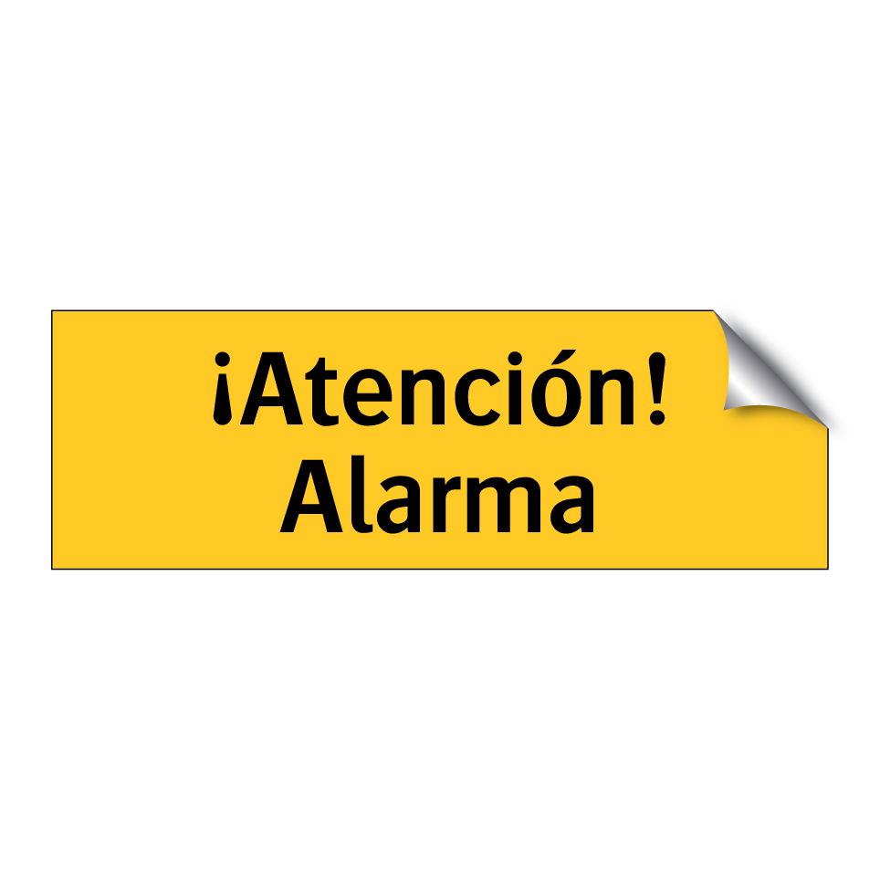 ¡Atención! Alarma