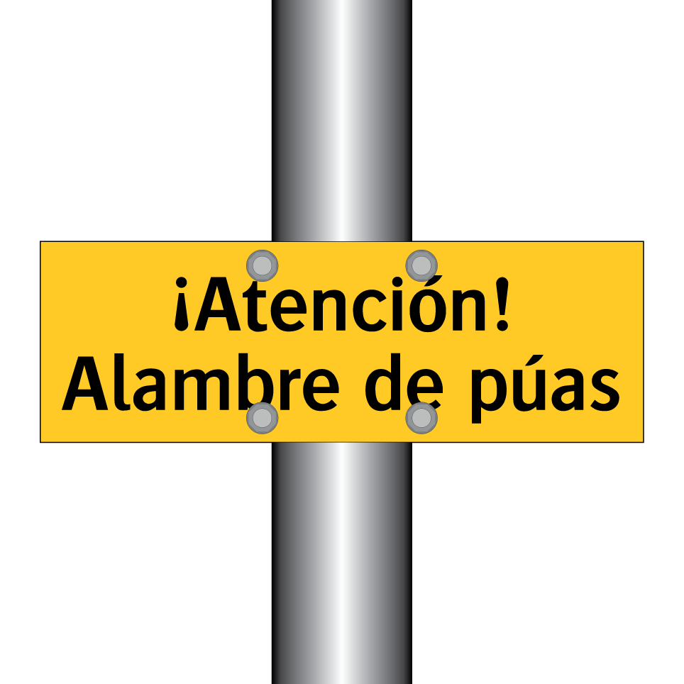 ¡Atención! Alambre de púas