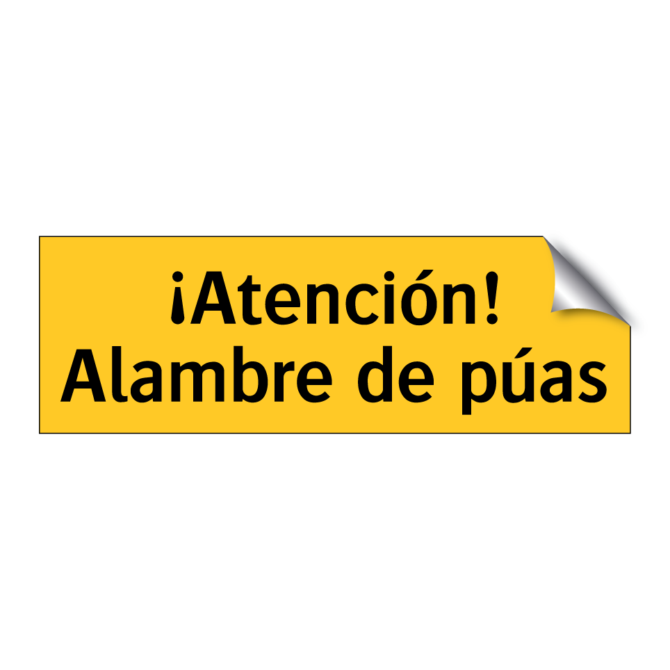 ¡Atención! Alambre de púas