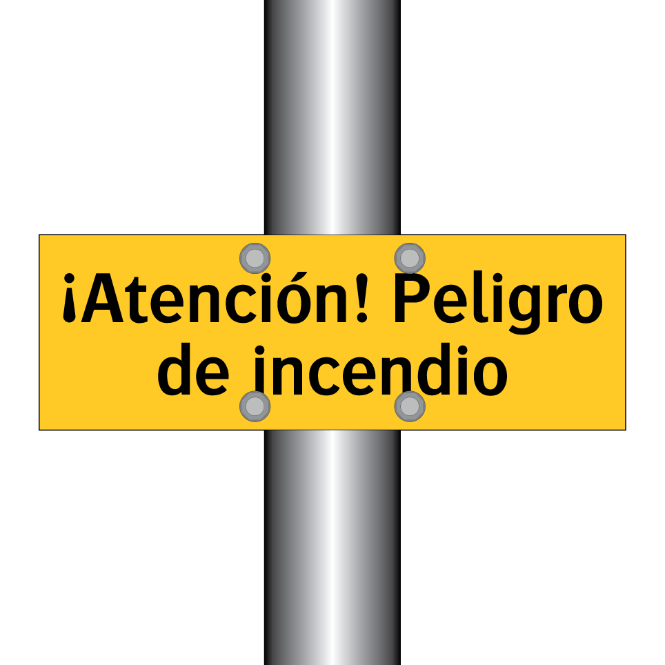 ¡Atención! Peligro de incendio