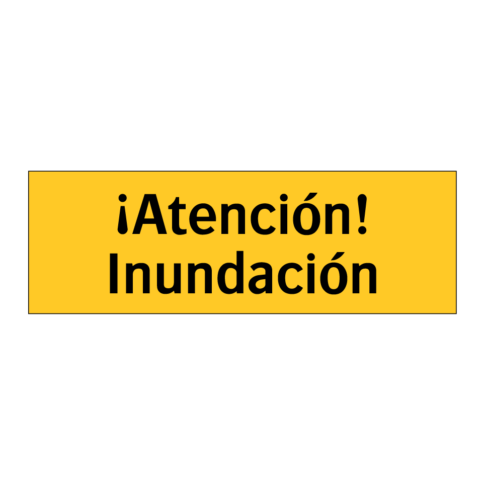 ¡Atención! Inundación